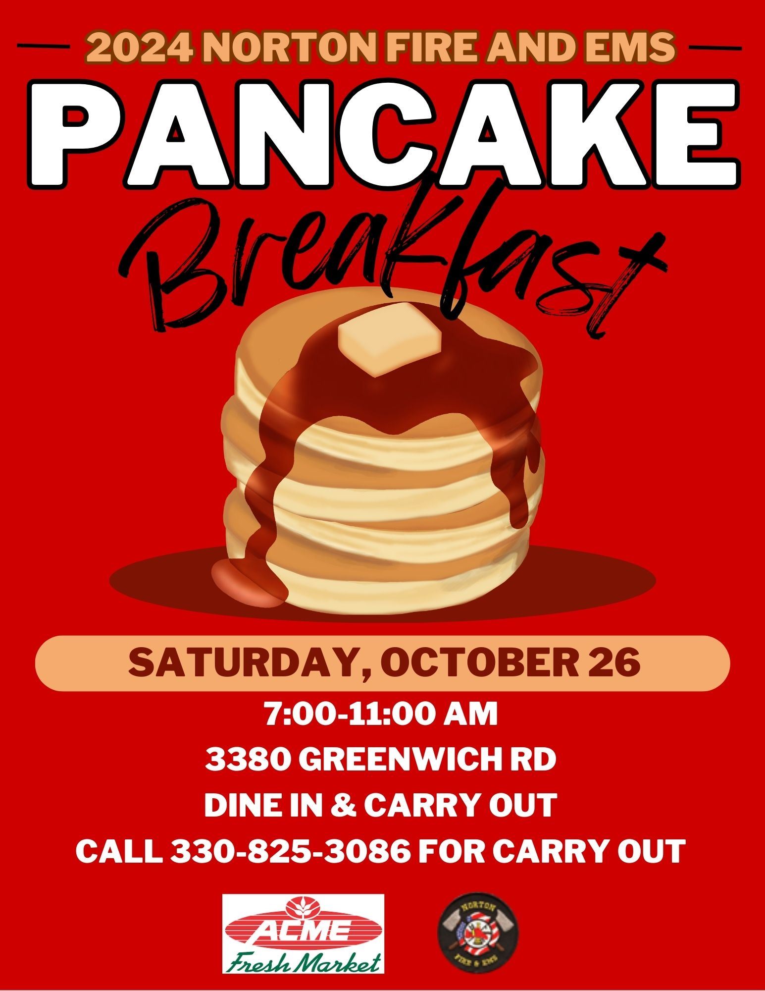 Norton Fire Pancake Breakfast
