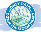 Only rain down the storm drain