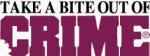 Take a Bite Bite outof Crime, text